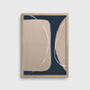 Navy Blue and Beige with White Details #1