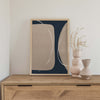 Navy Blue and Beige with White Details #1