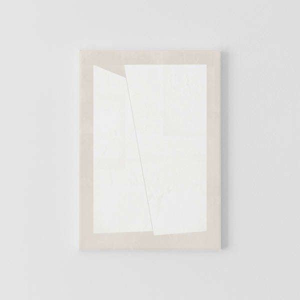Canvas | Odd Squares, White & Beige #2