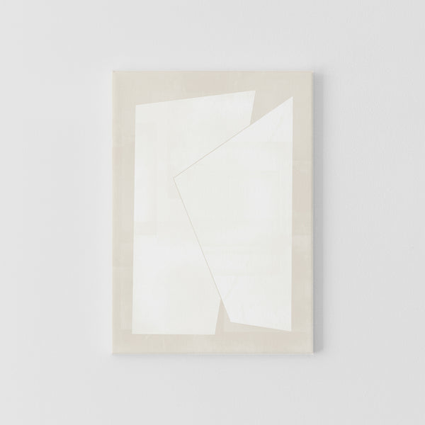 Canvas | Odd Squares, White & Beige #3