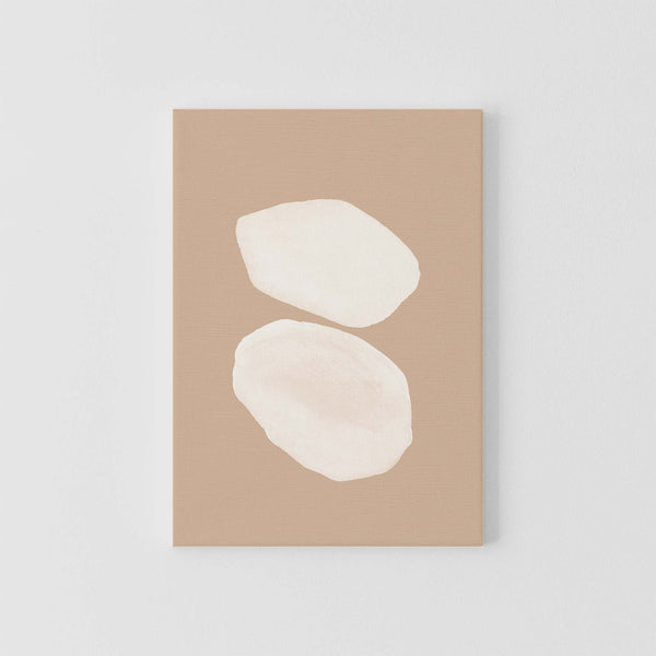 Canvas | White Shapes on Camel #2